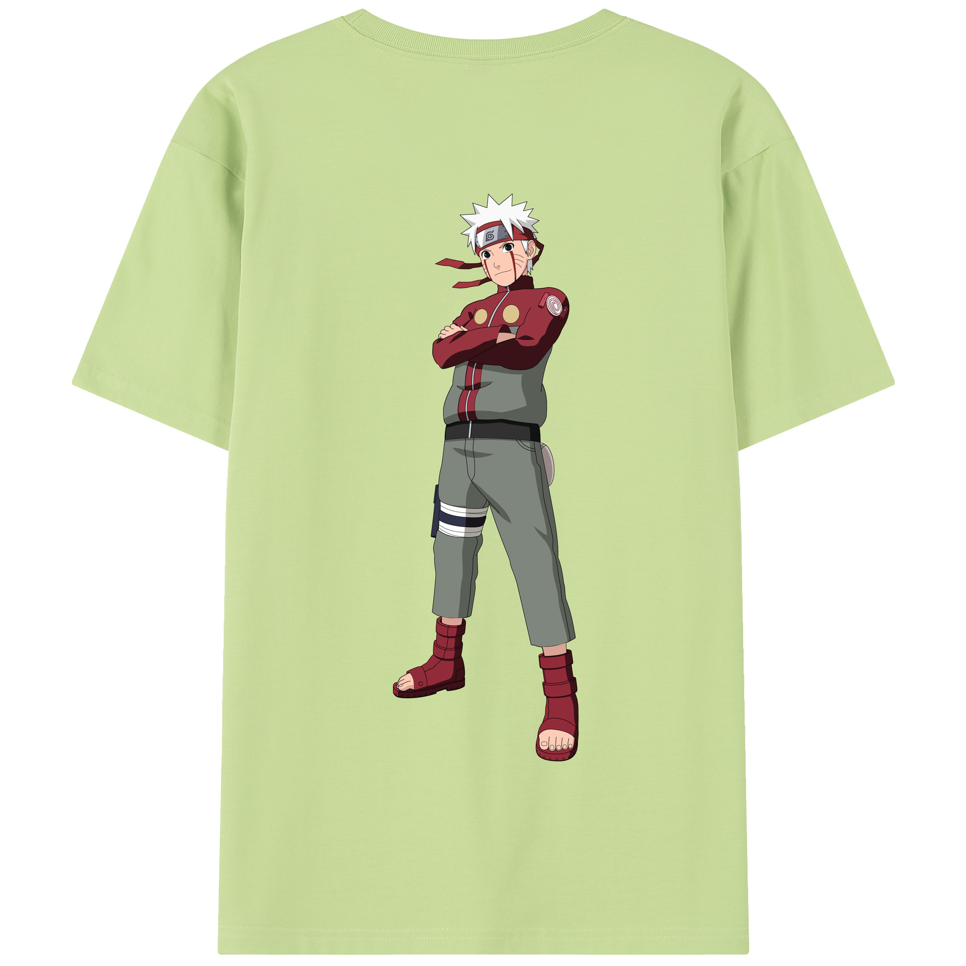 （画像用） NARUTO -ナルト- うずまき ナルト Uzumaki Naruto 綿100％半袖Tシャツ（背面プリント）